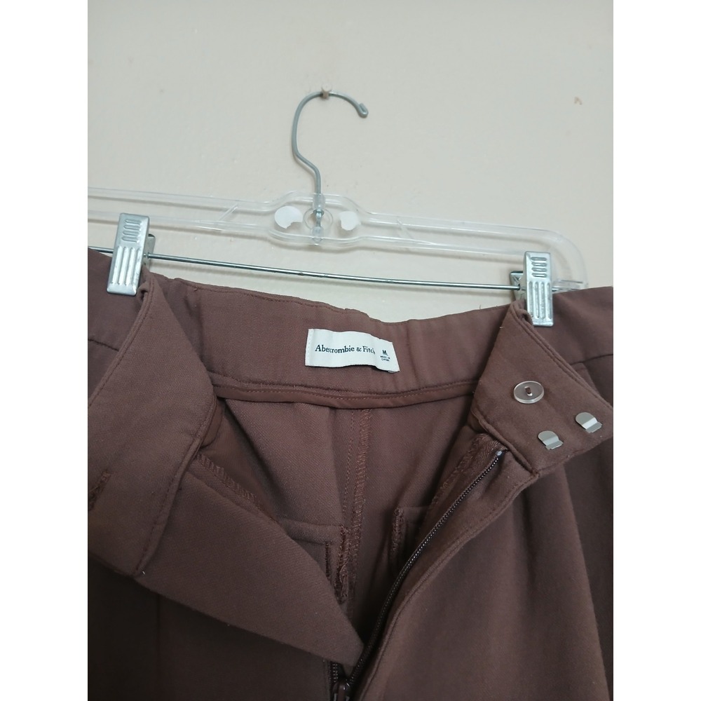 Abercrombie Pants Medium Long Sloane Pleated Wide Leg Trouser Pants Preppy - Picture 9 of 13